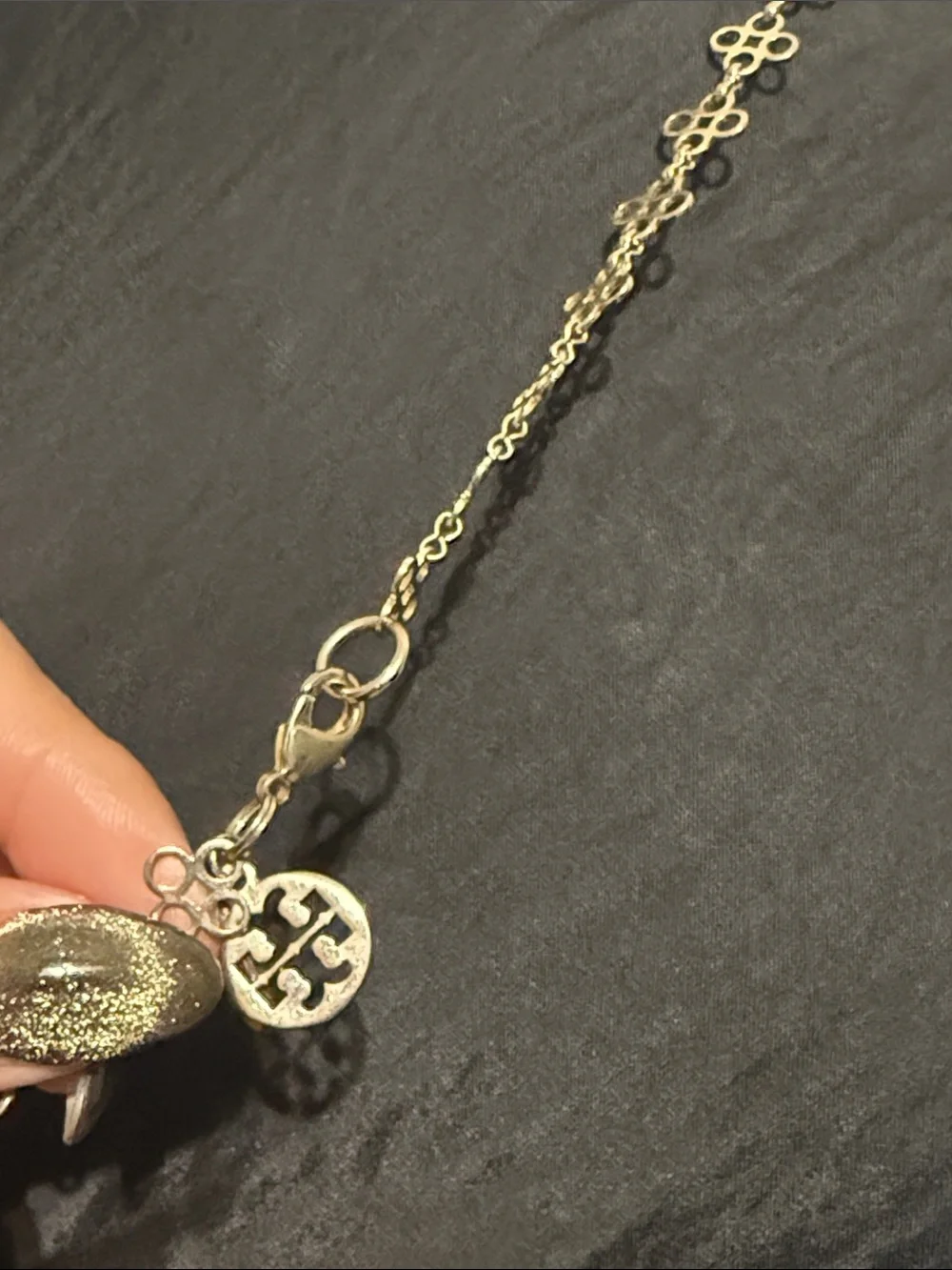 Tory Burch Quatrefoil Gold Long Necklace”